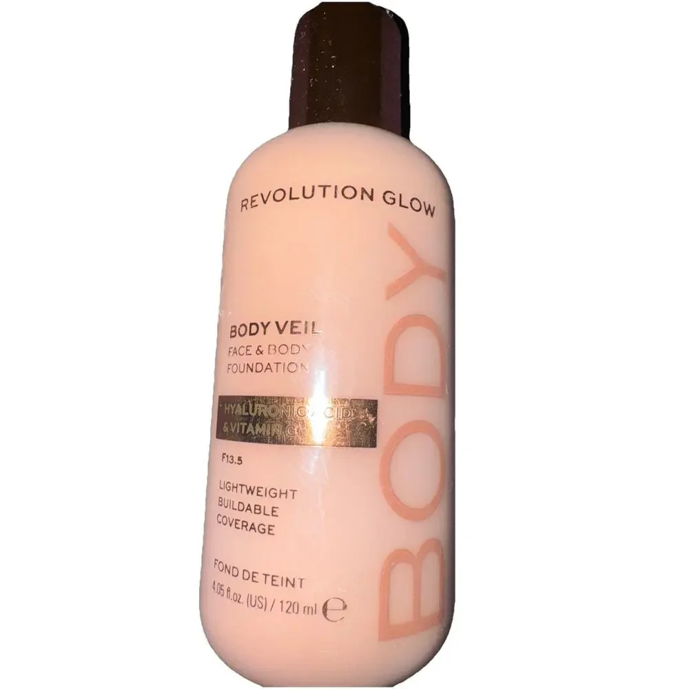 Revolution Glow Body Veil Face & Body Foundation With Hyaluronic Acid F13.5